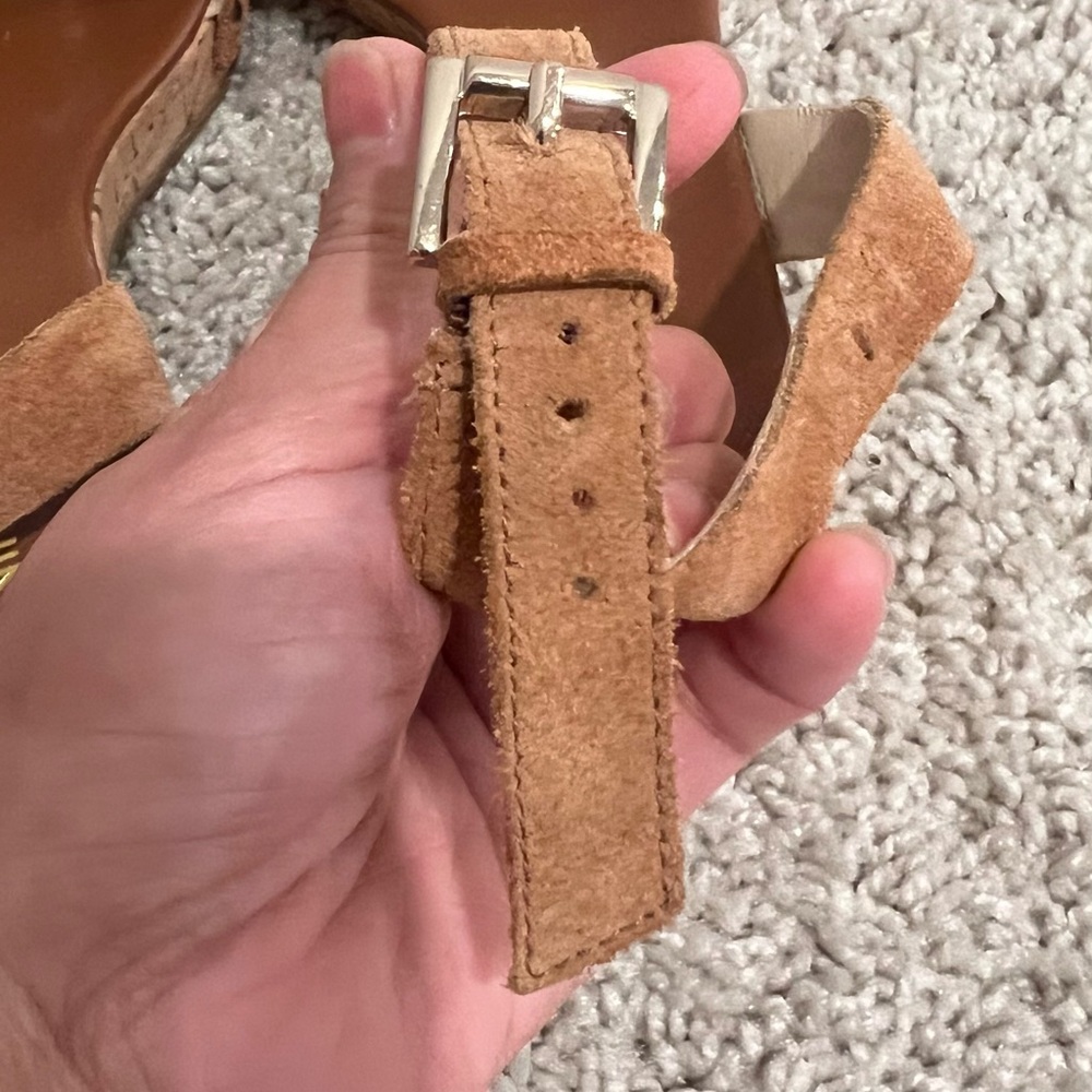 Nine West Tan Sandals with Ankle Strap - Picture 3 of 11